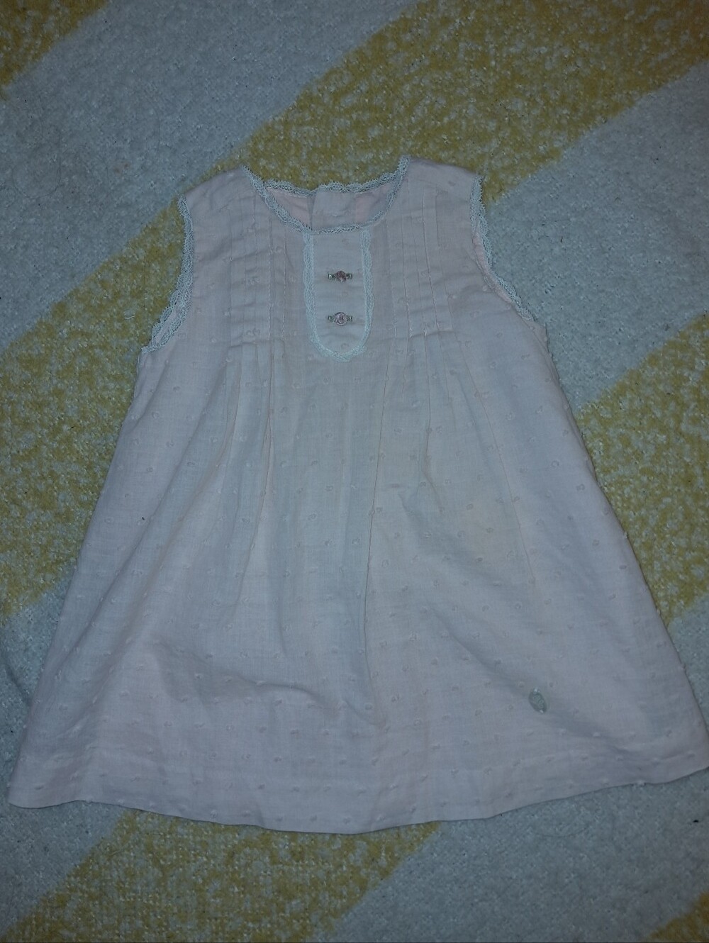 Pili Carrera brand Little girls size 6 months, 100% cotton, made in Spain dress
